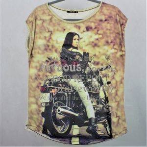 Miss Dee Size M Motorcycle T-shirt